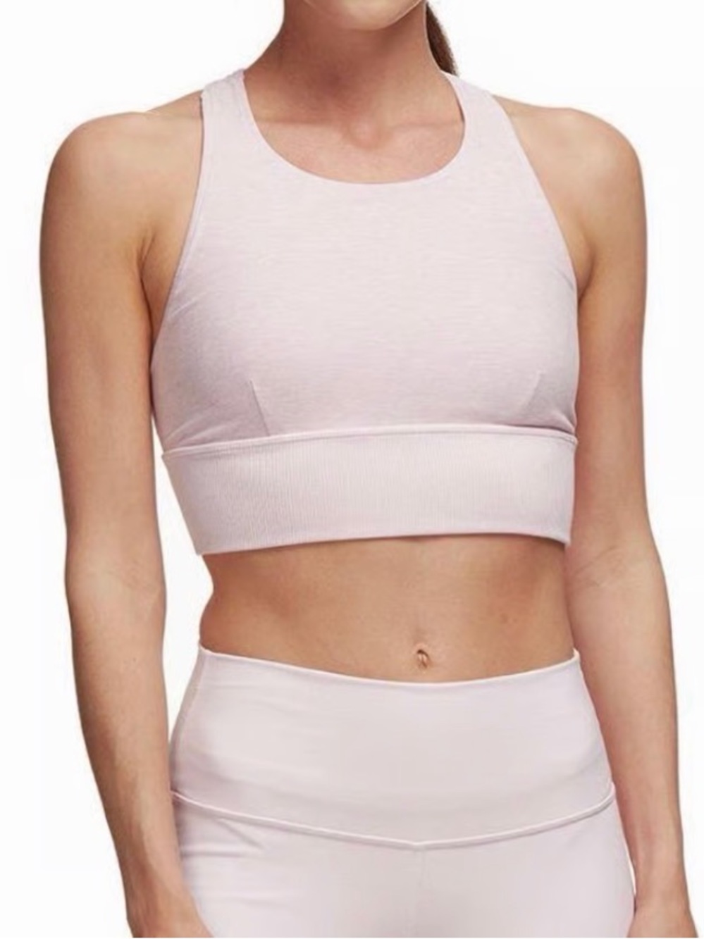 ALO Yoga Alosoft Serenity Bra in Light Pink